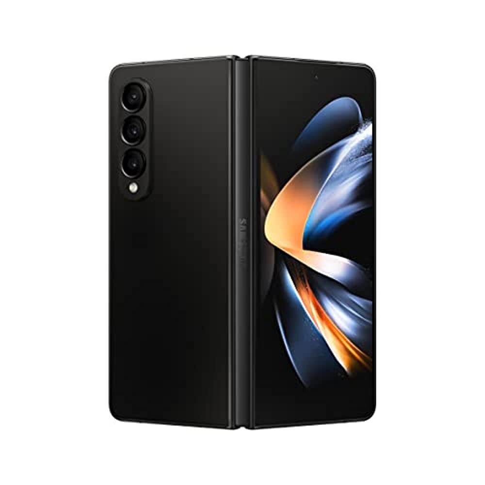 Samsung Galaxy Z Fold 4 Phone, Factory Unlocked Android Smartphone, Flexible Mode, Hands-Free Video, Multi-Window View, Foldable Display, S Pen Compatible, US Version, Phantom Black